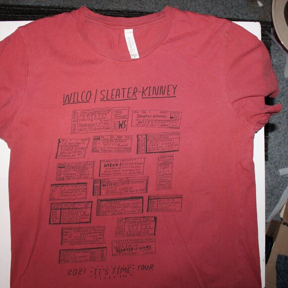 Wilco Sleater-Kinney 2021 Concert Tour T-Shirt - Size M - Picture 6 of 9